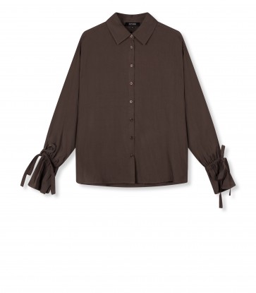 Refined department Flowy blouse Nuella brown
