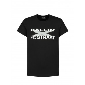 Ballin FC Straat tshirt black logo front