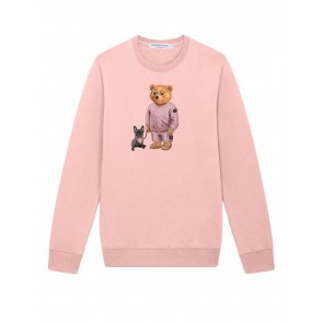 Baron Filou sweater bear buldog roze