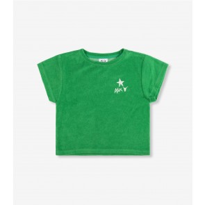 Alix mini terry T-Shirt fresh green
