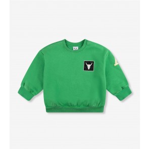 Alix mini Patch sweater fresh green