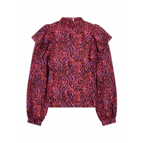 Ai&Ko blouse Adriana abstract dusty red