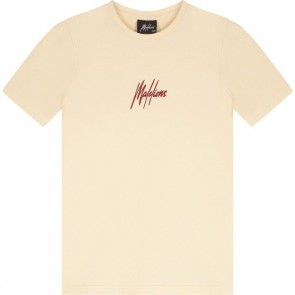 Malelions junior double signature tshirt beige